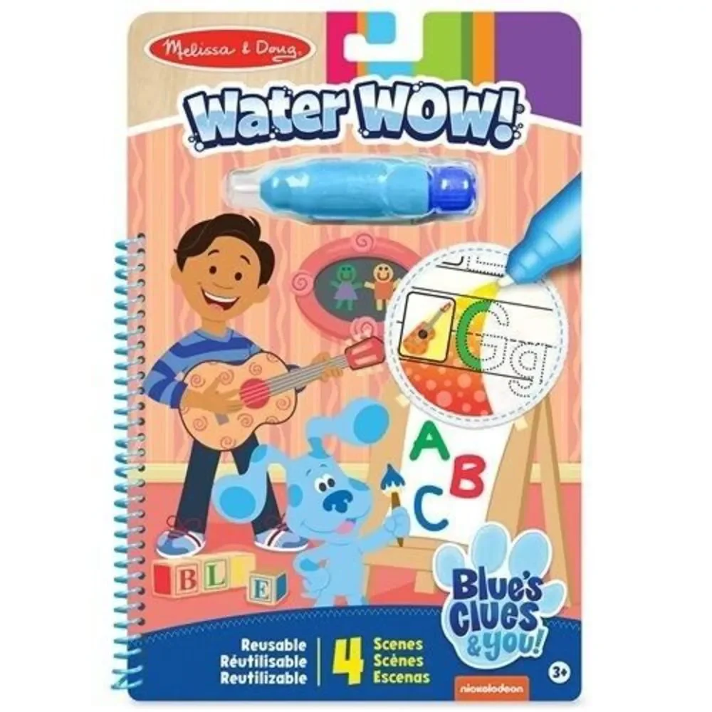 Melissa And Doug Blue‎ Clues And You Water Wow Alphabet Reusable Activity Set